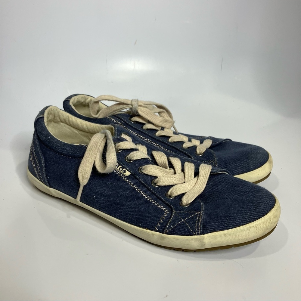 Taos Star sneakers in blue denim size 10